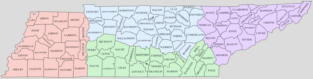 Tennessee Talks Four Regions